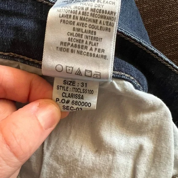 Women’s Joe's Jeans Clarissa Dark Indigo distressed skinny Straight Fit Denim 👖 - Picture 7 of 7